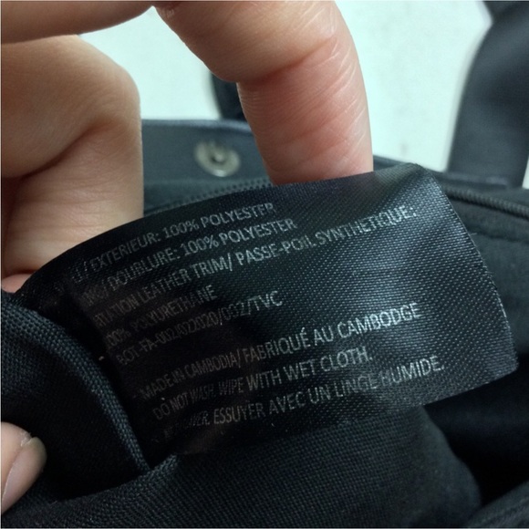 Botkier Trigger Multi-Function Nylon Faux Leather Flap Top Black Mini Backpack - Picture 13 of 13